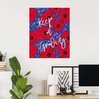 Red Poppies Keep on Growing Large Poster