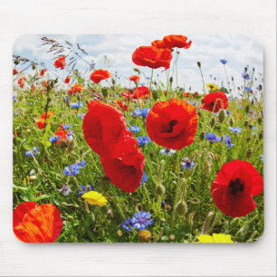 Red Poppies Mouse Mat