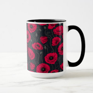 Red Poppies Mug