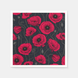 Red Poppies Napkin