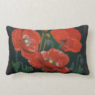 Red Poppies Pillow