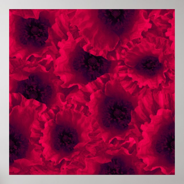 Red poppies poster (Front)