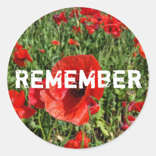Red Poppies Sticker