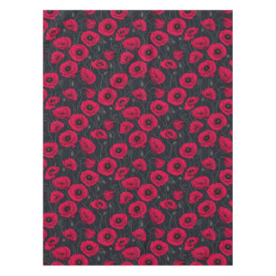 Red Poppies Tablecloth