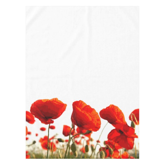 Red Poppies Tablecloth (Front)