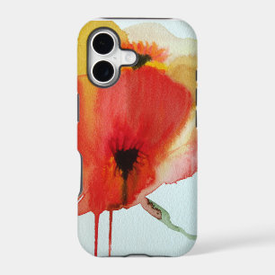 Red Poppies watercolour modern floral art