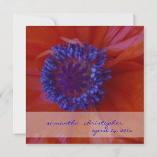 Red Poppies/wedding Invitations