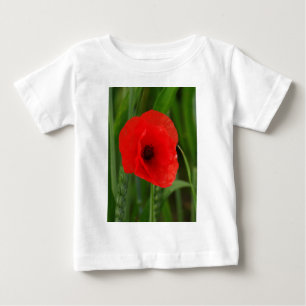 Red poppy baby T-Shirt