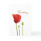 Red Poppy Birthday Card