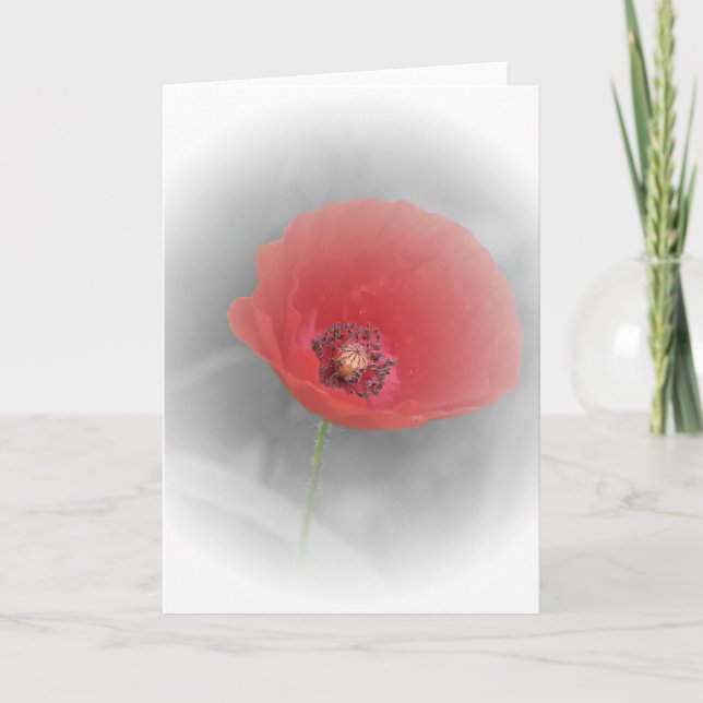 Red Poppy Card (Front)