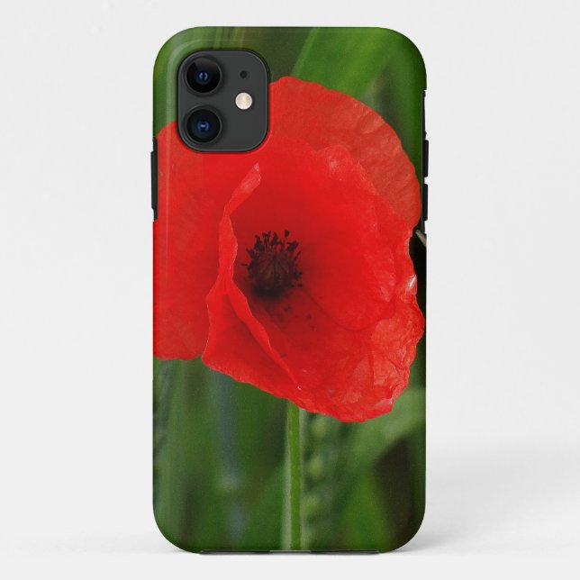 Red poppy Case-Mate iPhone case (Back)