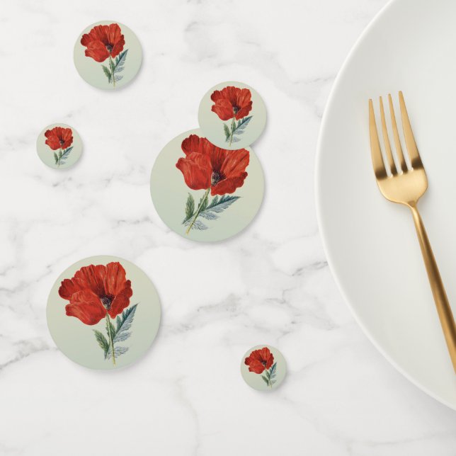 Red Poppy Confetti (Group)