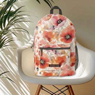 Red Poppy Field Backpack