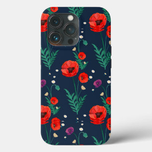 Red Poppy Floral Design Case-Mate iPhone Case