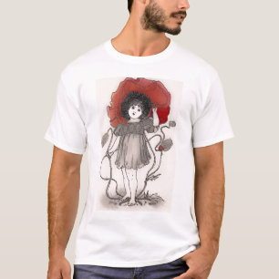 Red Poppy Girl T Shirt