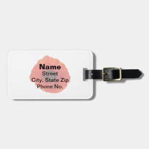 Red Poppy Luggage Tag