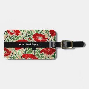 Red Poppy ~ Luggage Tag