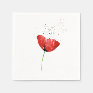 Red Poppy Napkin