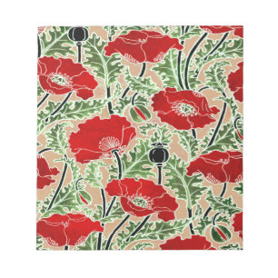 Red Poppy Notepad