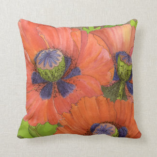 Red Poppy Pillow