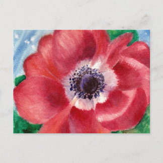 Red Poppy Postcard