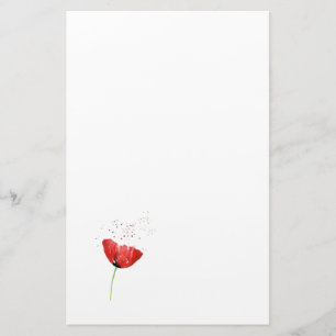 Red Poppy Stationery