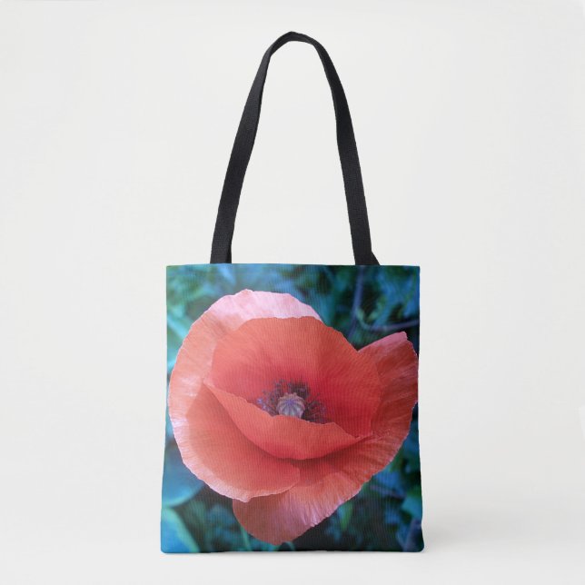Red Poppy. Tote Bag (Front)