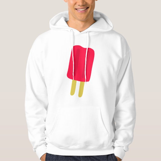 Red Popsicle Mens Hoodie (Front)