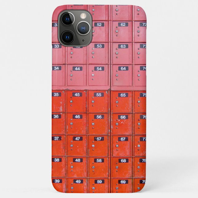 Red postal boxes Case-Mate iPhone case (Back)