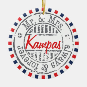 Red Postal Service Collection Ornament - Add Image