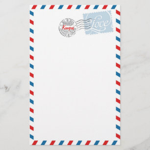 Red Postal Service Collection Stationery