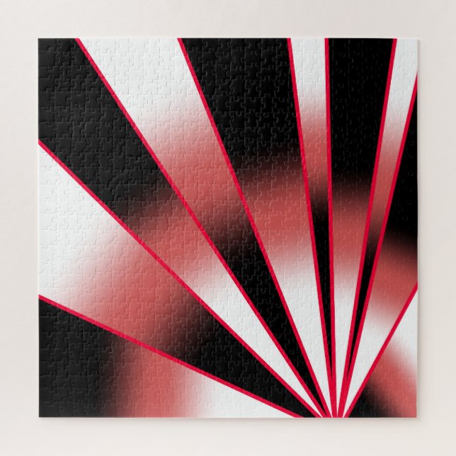 Red Power Perspective Gradient Colour Fill Drawing Jigsaw Puzzle (Vertical)