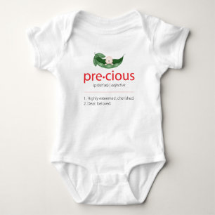 Red "Precious" Pea-in-a-Pod Baby Tee