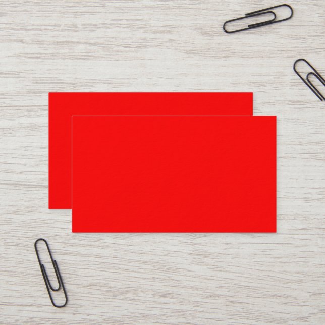 Red Premium Business Card (Front/Back In Situ)