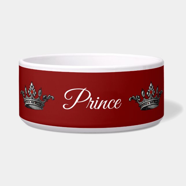Red Prince Crown Pet Dish (Front)