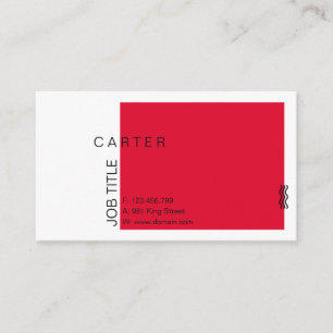 Red Professional Design Elegant Modern Simple Business Card