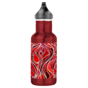 Red Psychedelic Stained Glass Style 532 Ml Water Bottle