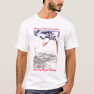 red puppy "Fukagawa Susaki and Jūmantsubo" T-Shirt