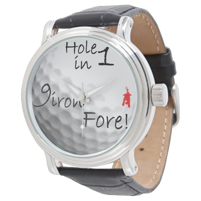 red puppy Golfer's Watch (Angled)
