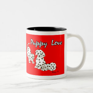Red Puppy Love Mug