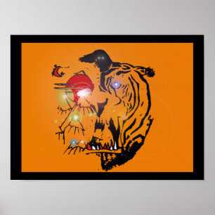 red puppy "Robert's Tiger" Poster
