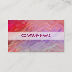 Red Purple Abstract Art Painting Business Card