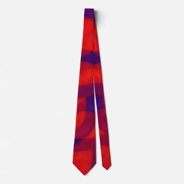 Red Purple and Blue Cool Tie (Front)