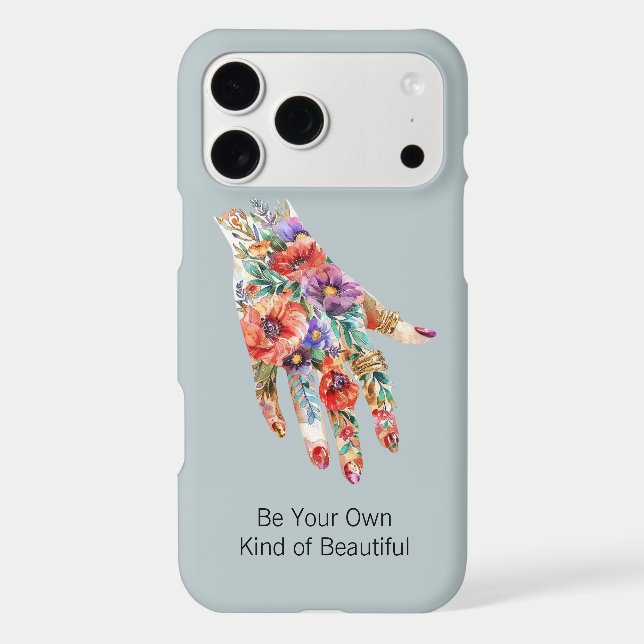 Red Purple Floral Garden Hand (Back)