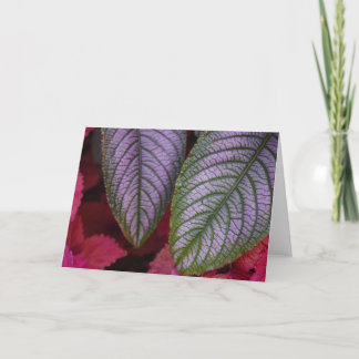Red Purple Flower Note Card