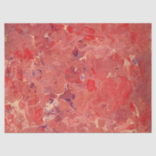 Red Purple White Abstract Decoupage Tissue Paper