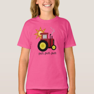 Red Putt Putt Tractor T-Shirt