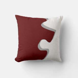 Red Puzzle Piece Pillows