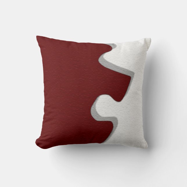 Red Puzzle Piece Pillows (Front)