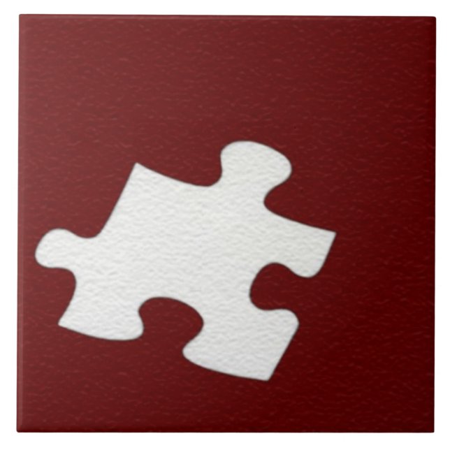 Red Puzzle Piece Tile (Front)